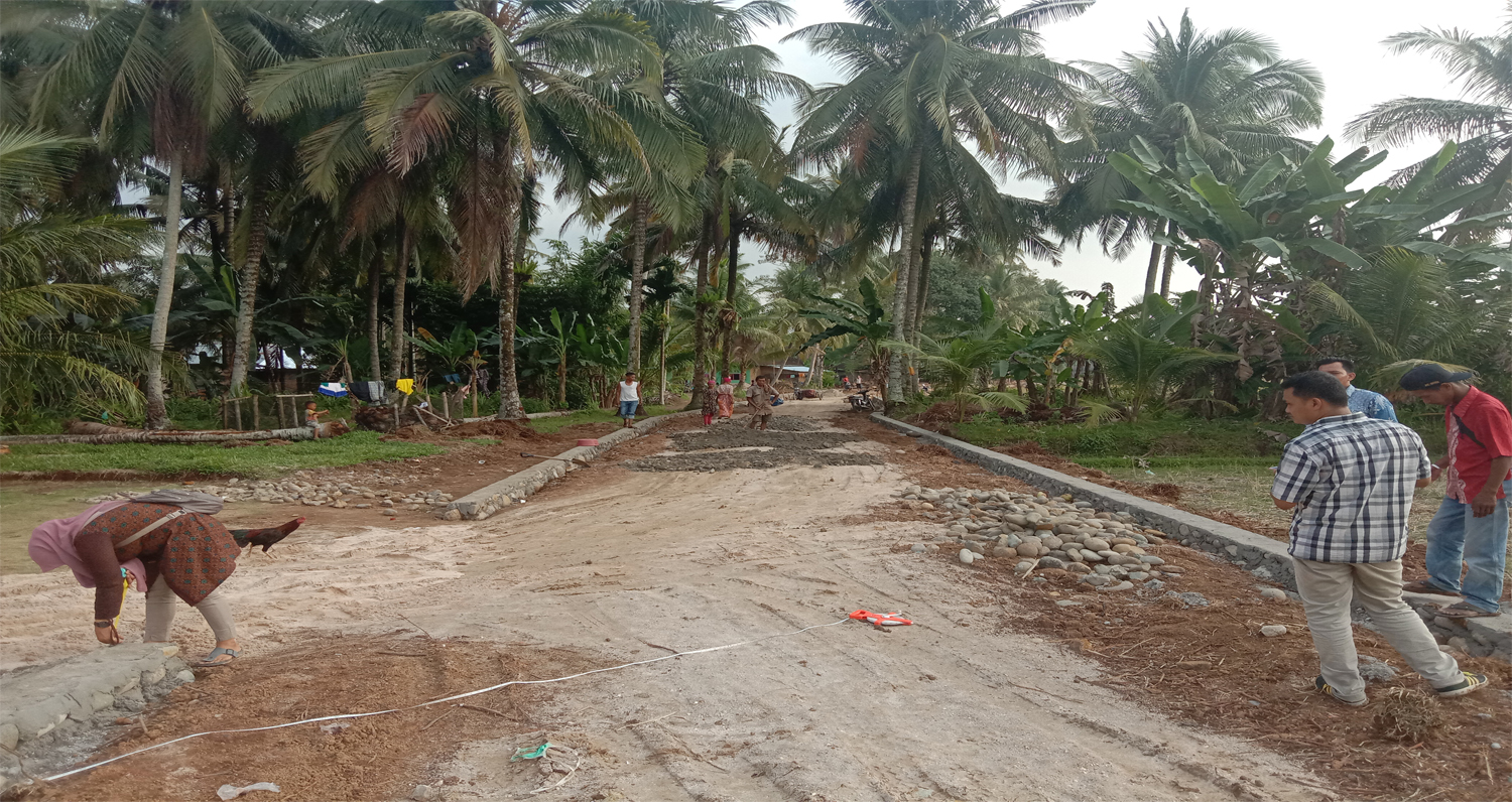 Pembangunan Jalan Toboh Tangah - Toboh Koto Panjang Sudah Mulai Tampak Wujudnya